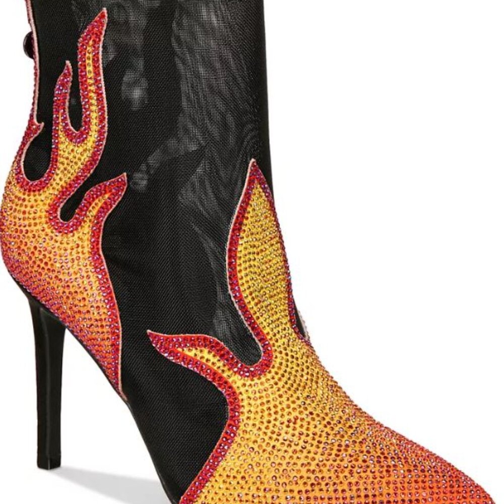 Thalia Sodi Rayenn Embellished Pointed-Toe Dress Booties